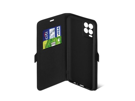 Чехол DF для Realme 8/8 Pro rmFlip-17 (black)